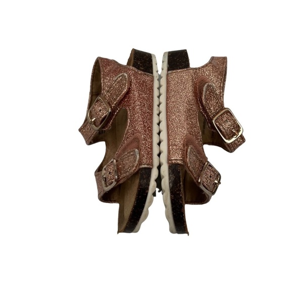 Cat & Jack Rose Gold Ankle Strap Sandals Size 5 Toddler Girl's - Picture 6 of 8